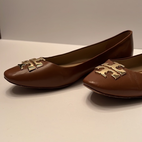 Tory Burch Raleigh brown leather flats size 7.5 - Picture 4 of 8